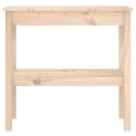 VidaXL Stolik konsolowy, 80x40x75 cm, lite drewno sosnowe