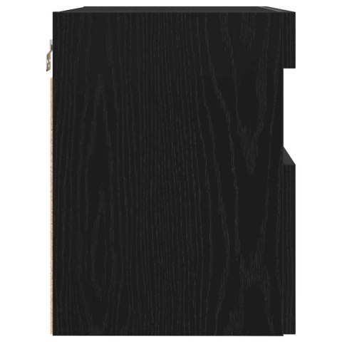 SZAFKA POD TELEWIZOR ZE LED LIGHTS CZARNY DĄB 60X 30X 40CM