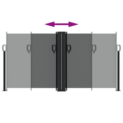 ZWIJANA MARKIZA BOCZNA ANTRACYTOWA 120X1000CM
