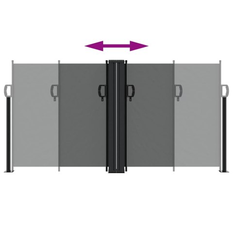 ZWIJANA MARKIZA BOCZNA ANTRACYTOWA 120X600CM