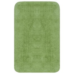 2-CZĘŚCIOWY ZESTAW MAT ŁAZIENKOWYCH TKANINA ZIELONY