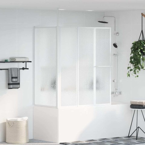 VidaXL Drzwi prysznicowe, kształt L, 70x120x137 cm, 4 panele, składane