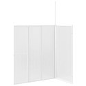 VidaXL Drzwi prysznicowe, kształt L, 70x120x137 cm, 4 panele, składane