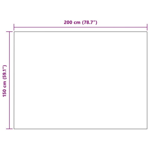 VidaXL Koc Ciemnoszary 200 x 150 cm Polar