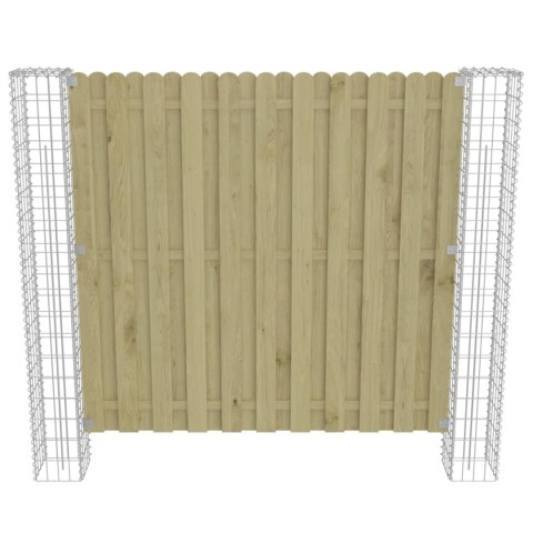 SŁUPEK OGRODZENIOWY. 2 PCS SREBRNY 20X 20X 190CM METAL