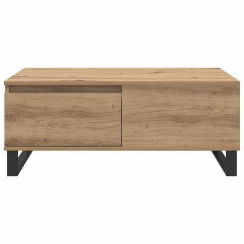 STOLIK KAWOWY Z SZUFLADĄ DĄB RZEMIEŚLNICZY 90X 50X 36,5CM