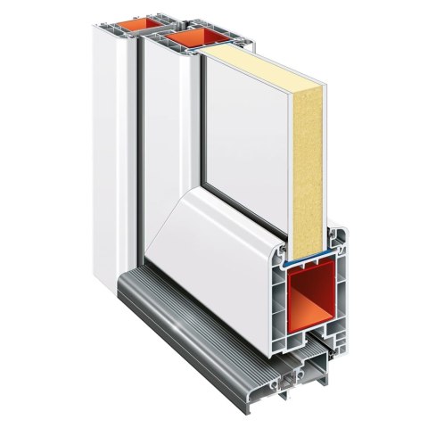 VidaXL Drzwi wejściowe, białe, 98x200 cm, PVC