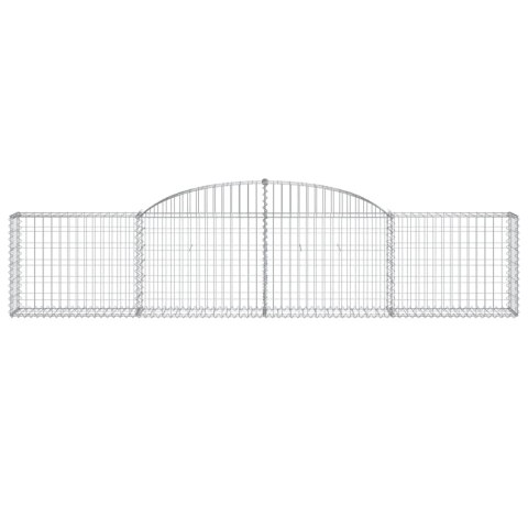 KOSZE GABIONOWE 7 SZT. 300X30X60/80CM GALWANIZOWANE ŻELAZO