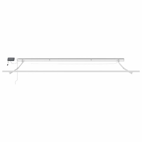 RAMA MARKIZY ZE LED LIGHTS BIAŁY 400 × 350CM ALUMINIUM