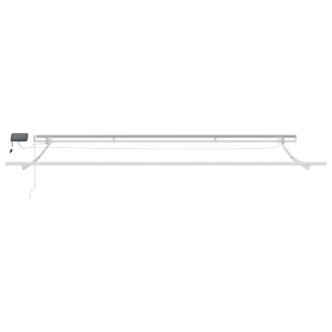 RAMA MARKIZY ZE LED LIGHTS BIAŁY 500 × 300CM ALUMINIUM