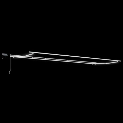 RAMA MARKIZY ZE LED LIGHTS BIAŁY 600 × 300CM ALUMINIUM