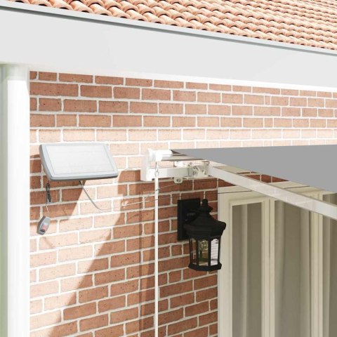 RAMA MARKIZY ZE LED LIGHTS BIAŁY 600 × 350CM ALUMINIUM