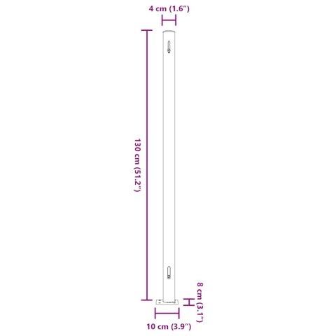 ZWIJANA MARKIZA BOCZNA NA TARAS 220X500CM KREMOWA