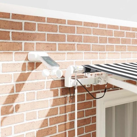 AUTOMATYCZNA MARKIZA Z LED ANTRACYTOWO-BIAŁA 300X250CM