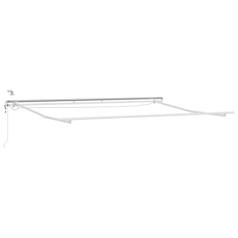 AUTOMATYCZNA MARKIZA Z LED ANTRACYTOWO-BIAŁA 400X300CM