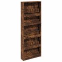 SZAFKA NA BUTY Z LUSTREM PRZYDYMIONY DĄB 63X17X169,5CM