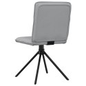 VidaXL Krzesła stołowe, 4 szt., jasnoszare, obite tkaniną