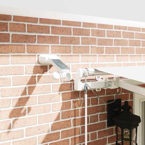 MARKIZA ZWIJANA BIAŁY 400 × 300CM POLIESTER I METAL