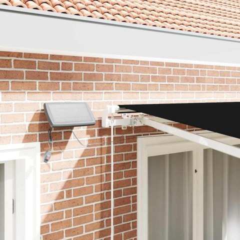 MARKIZA ZWIJANA CZARNY 350X250CM TKANINA I STAL