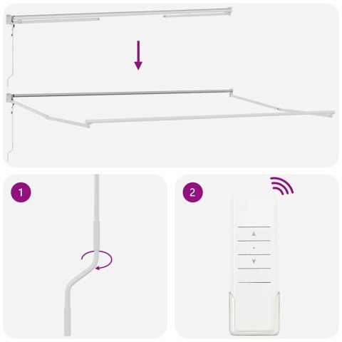 MARKIZA ZWIJANA CZERWONY I CZARNY 350X250CM TKANINA I STAL