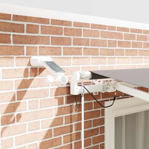 MARKIZA ZWIJANA JASNOSZARY 300X250CM POLIESTER I METAL