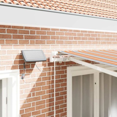 MARKIZA ZWIJANA WIELOKOLOROWE 350X250CM TKANINA I STAL