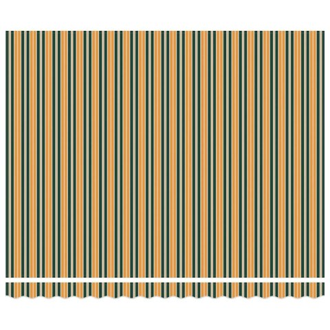 VidaXL Markiza zwijana Zielony i Żółty 400 × 300 cm Poliester i Metal