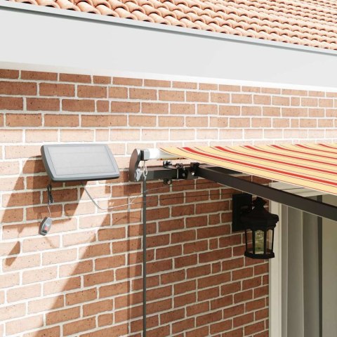 VidaXL Markiza zwijana żółty i pomarańczowy 450 ×350 cm tkanina