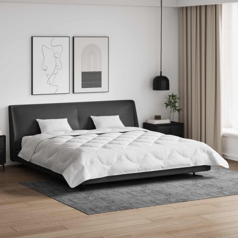 VidaXL Kołdra z poduszką 3 pcs Biały Mikrofibra