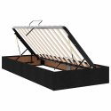 VidaXL Łóżko Ze LED Lights Z zagłówkiem Czarny 180 x 200 cm tkanina