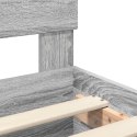 VidaXL Ramka łóżka Szary Sonoma 180 x 200 cm Materiał drewnopochodny