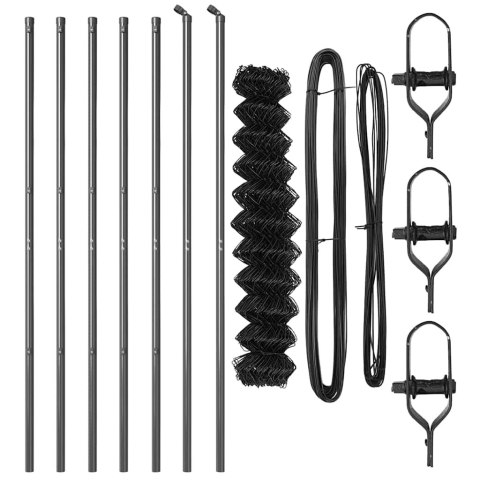 SŁUPEK OGRODZENIOWY. SZARY 10X 1,2M (SIATKA 40X 40MM)