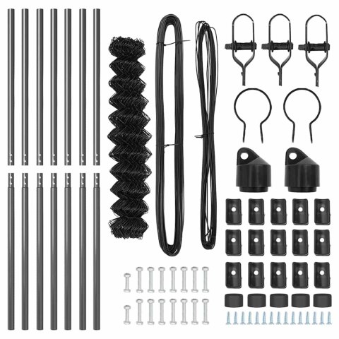SŁUPEK OGRODZENIOWY. SZARY 10X 1,2M (SIATKA 40X 40MM)