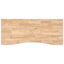VidaXL Blat biurka, surowe, 120x50x2,5 cm, lite drewno dębowe