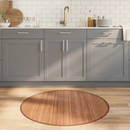 VidaXL Dywan okrągły, naturalny, 100 cm, bambusowy