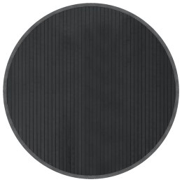 VidaXL Dywan okrągły, szary, 80 cm, bambusowy