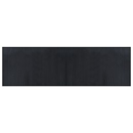 VidaXL Dywan prostokątny, czarny, 60x200 cm, bambusowy
