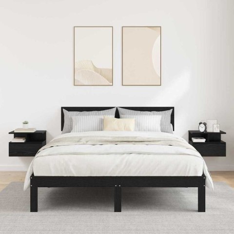 LUSTRO NOCNE Z SZUFLADĄ 2 PCS CZARNY DĄB 40X 31X 28CM