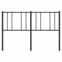 VidaXL Metalowe wymienne wezgłowie, czarne, 140 cm