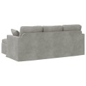 VidaXL Sofa Jasnoszary 198 x 134 x 80 cm Aksamit