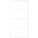 VidaXL Drzwi przesuwne, szkło ESG i aluminium, 102,5x205 cm, biały