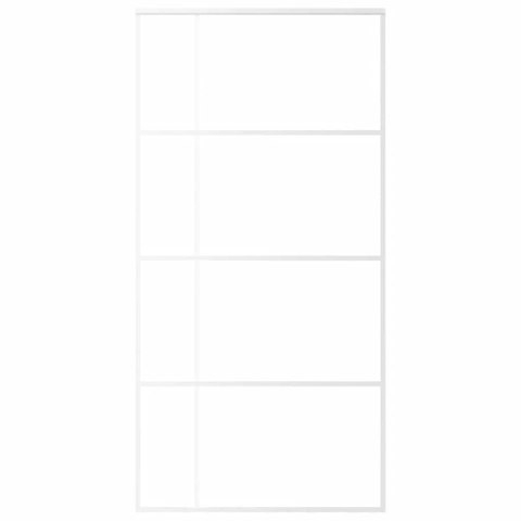 DRZWI PRZESUWNE SZKŁO ESG I ALUMINIUM 102,5X205CM BIAŁY