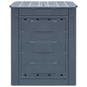 VidaXL Kompostowniki ogrodowe, 2 szt., szare, 60x60x73 cm, 520 L