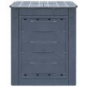 VidaXL Kompostowniki ogrodowe, 3 szt., szare, 60x60x73 cm, 780 L