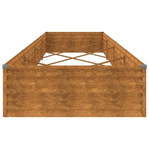 PODWYŻSZONA DONICA OGRODOWA 387X100X36CM STAL KORTENOWSKA