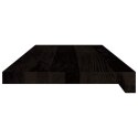 STOPNIE SCHODOWE 12 SZT. BRĄZOWE 70X25X2CM LITE DREWNO DĘBOWE