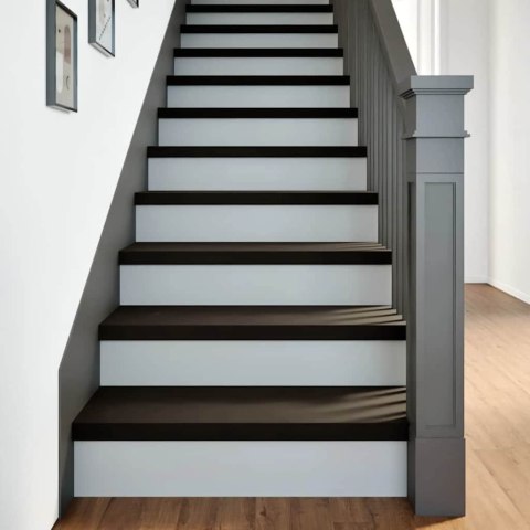 STOPNIE SCHODOWE 16 SZT. BRĄZOWE 70X25X2CM LITE DREWNO DĘBOWE