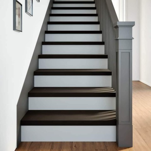 STOPNIE SCHODOWE 16 SZT. BRĄZOWE 80X25X2CM LITE DREWNO DĘBOWE