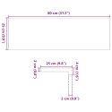 STOPNIE SCHODOWE 16 SZT. BRĄZOWE 80X25X2CM LITE DREWNO DĘBOWE