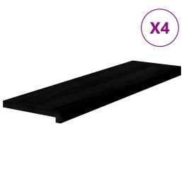 STOPNIE SCHODOWE 4 SZT. BRĄZOWE 90X30X2CM LITE DREWNO DĘBOWE